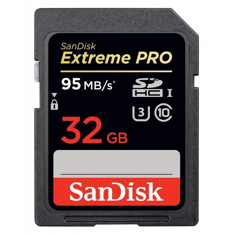 SanDisk Extreme PRO 32GB 95MB/s UHS-I/U3 SDHC Memory Card